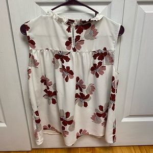 LOFT Women’s Floral Dress Shirt, Size small